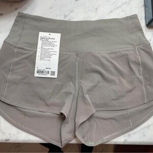 Brand New lululemon speed-up high rise shorts